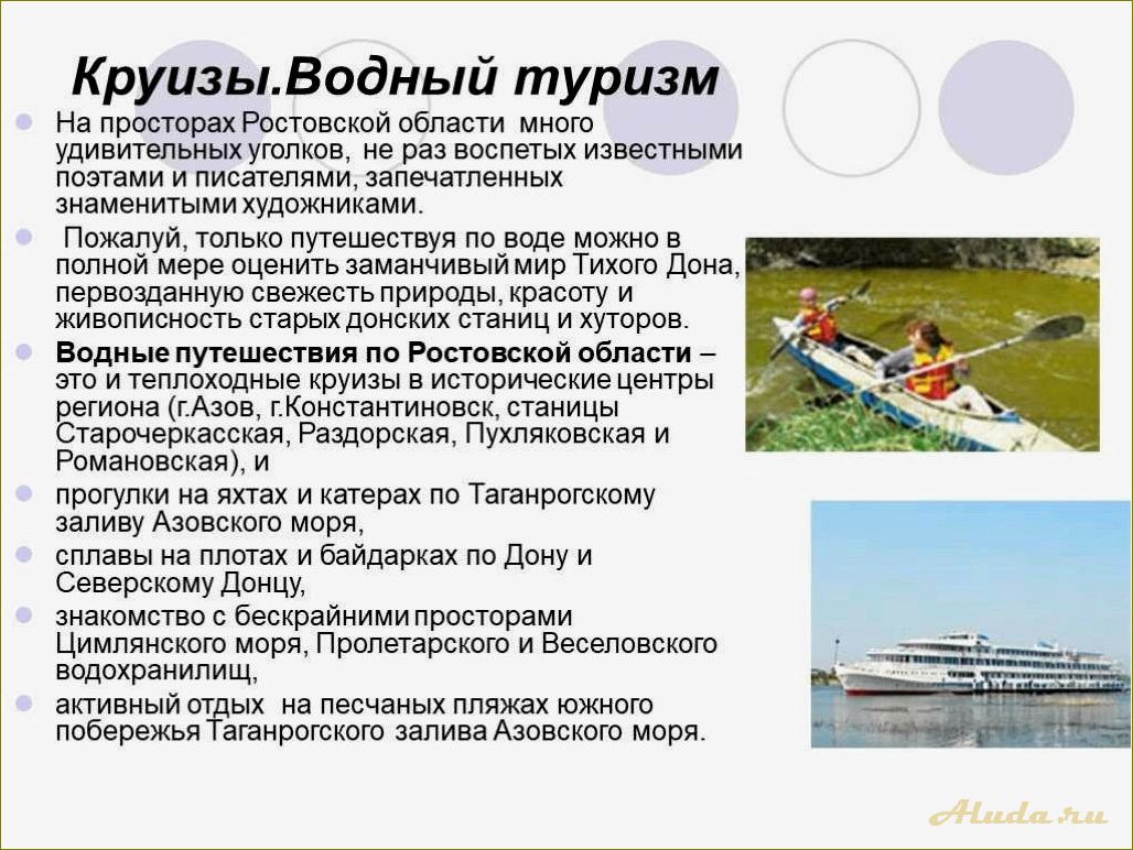Анализ туризма в Ростовской области — проблемы, перспективы и рекомендации