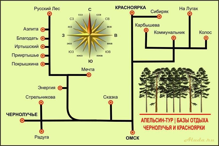 Базы отдыха в Красноярской области и Омской области — цены, условия проживания, развлечения