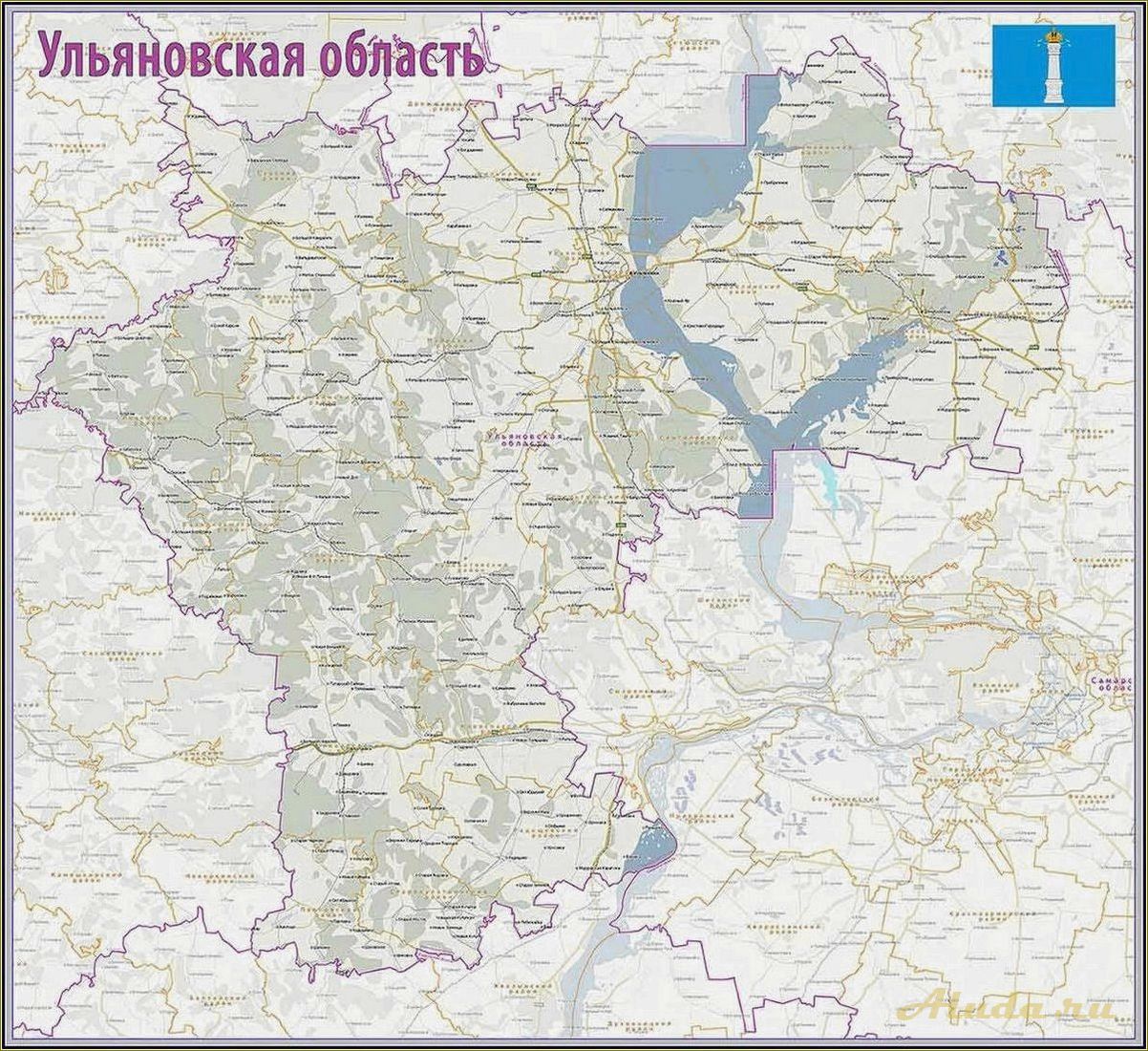 Базы отдыха Ульяновской области на карте