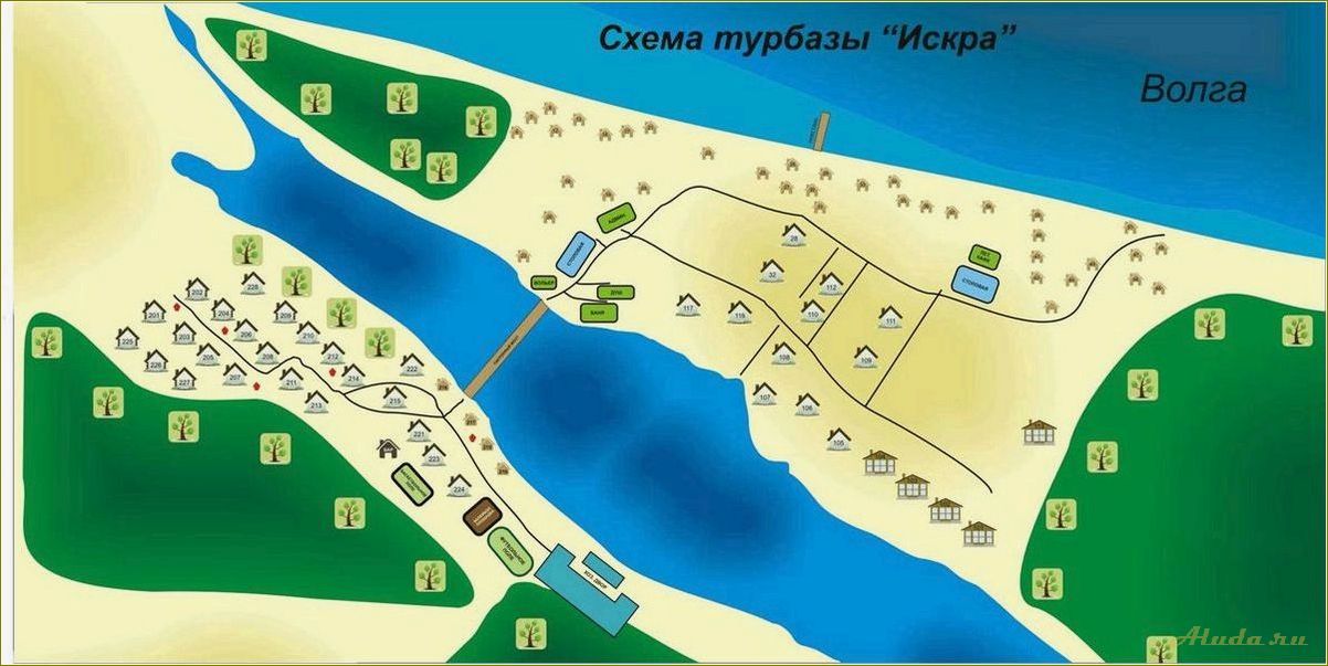 База отдыха на Волге Ярославская область на карте