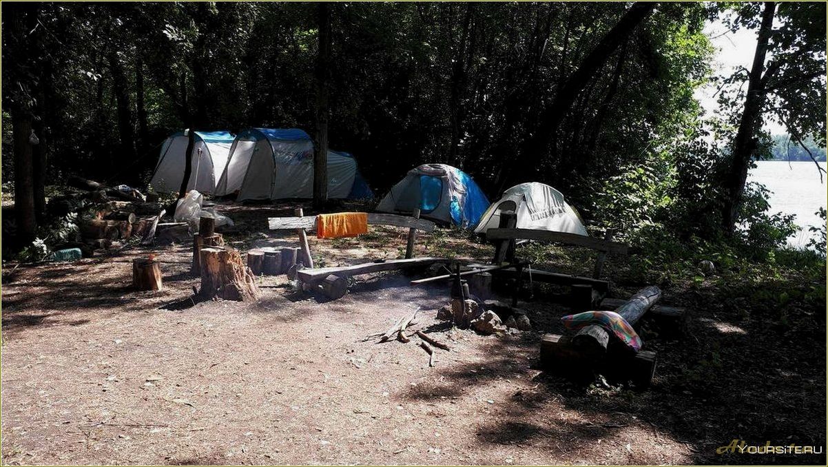 Отдых с палатками в Марксовском районе Саратовской области