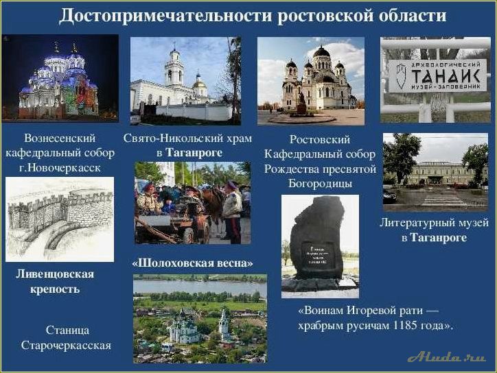 Культурно историческая достопримечательность Ростовской области — уникальное путешествие в прошлое искусства и архитектуры