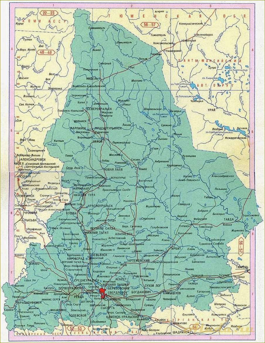 Отдых на озерах Свердловской области: карта, места, отели