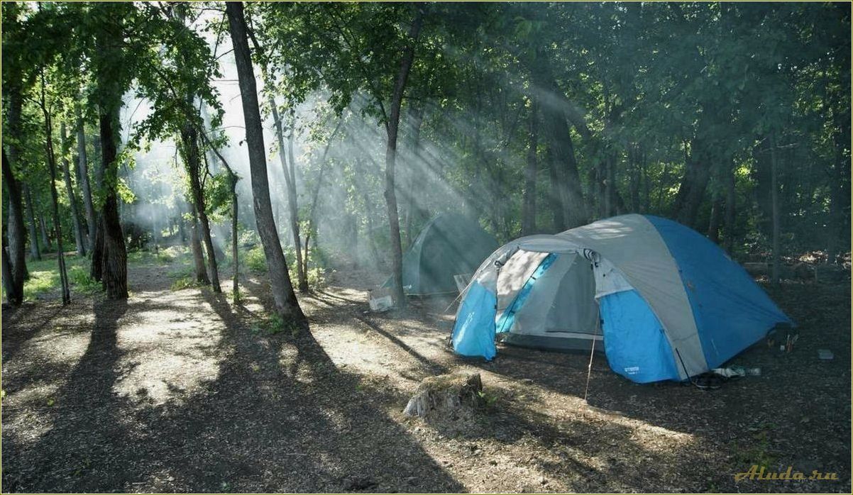 Отдых с палатками на водохранилище в Тамбовской области