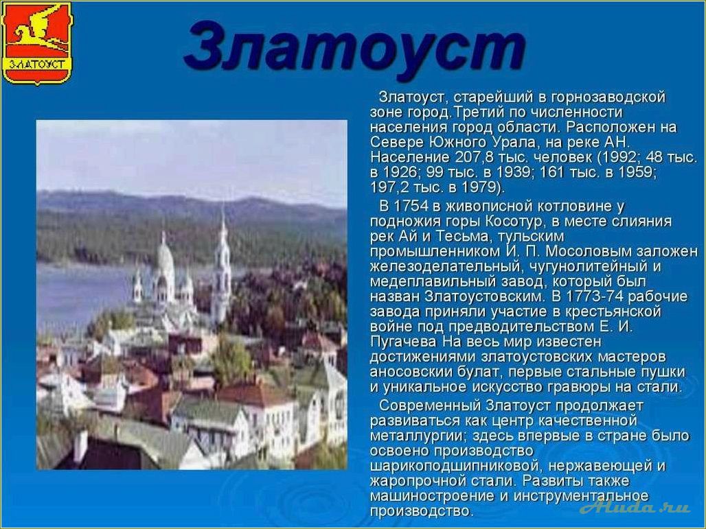 Презентация путешествия по Челябинской области