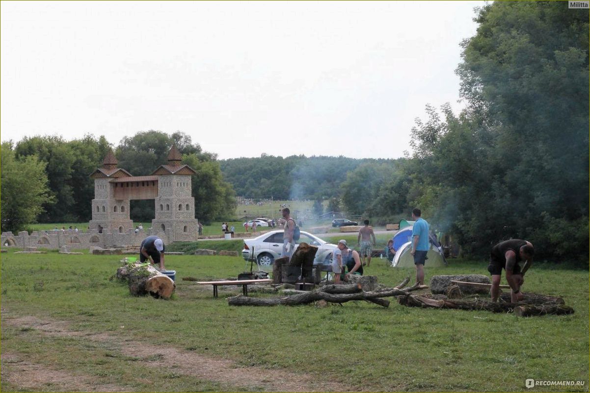 (отдых, палатками, удивительной, кудыкиной, горе) Отдых с палатками на удивительной Кудыкиной горе в Липецкой области