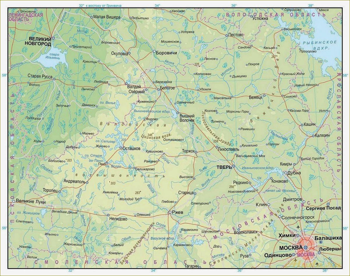 (отдых, тверской, области, карта, маршруты) Отдых в Тверской области: карта, маршруты и достопримечательности