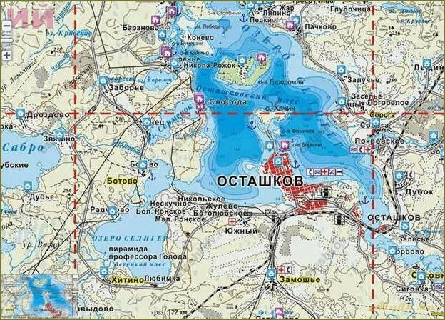 Карта Тверской области с базами отдыха