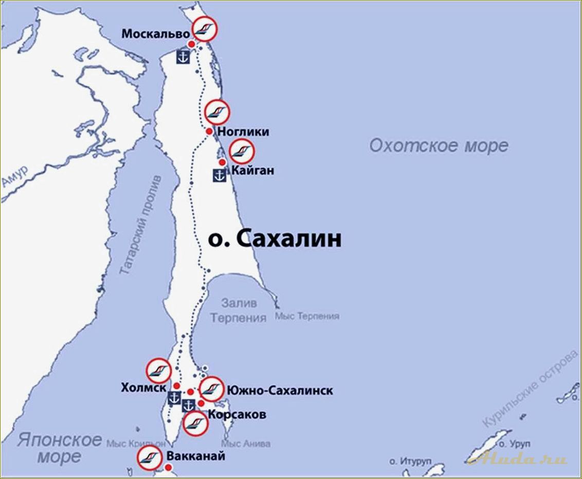 (карта, достопримечательностей, сахалинской, области) Карта достопримечательностей Сахалинской области