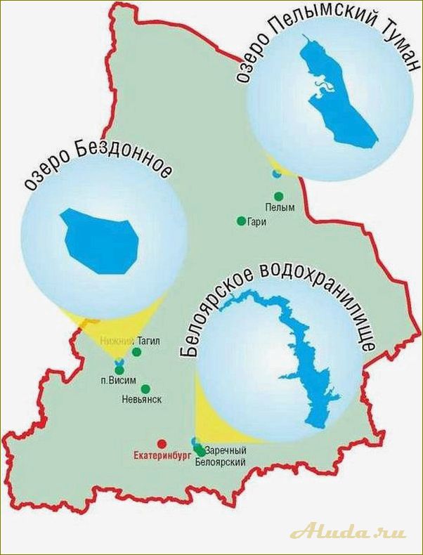 (карта, озер, отдыха, свердловской, области) Карта озер для отдыха Свердловской области