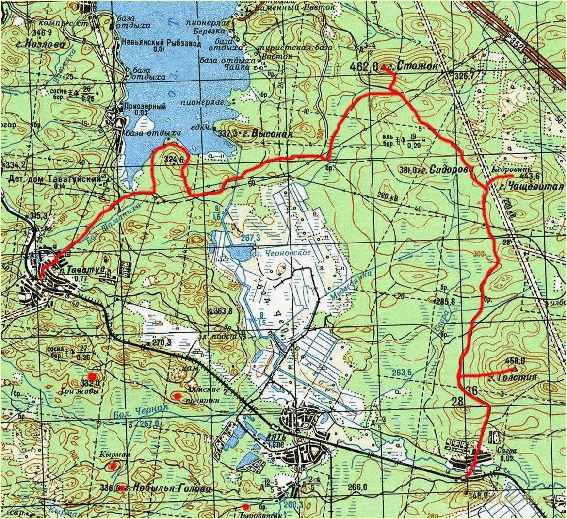 (карта, озер, отдыха, свердловской, области) Карта озер для отдыха Свердловской области