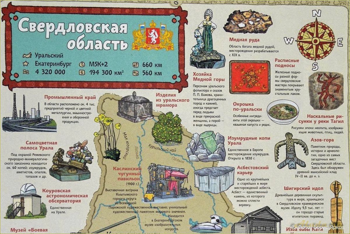Туристическая карта Свердловской области: откройте для себя все ее прелести