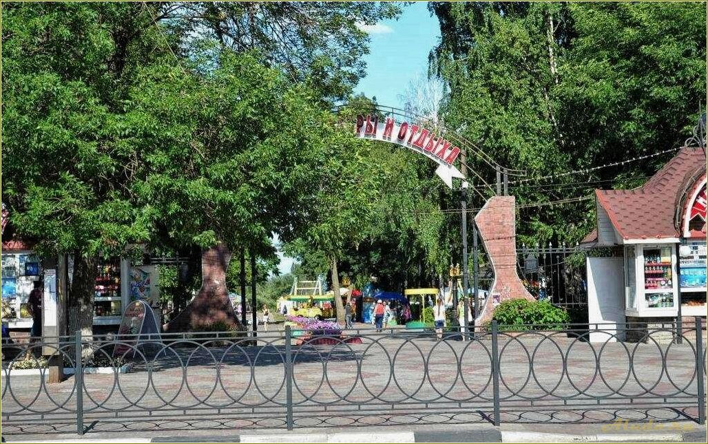 (парки, культуры, отдыха, тамбовской, области) Парки культуры и отдыха в Тамбовской области