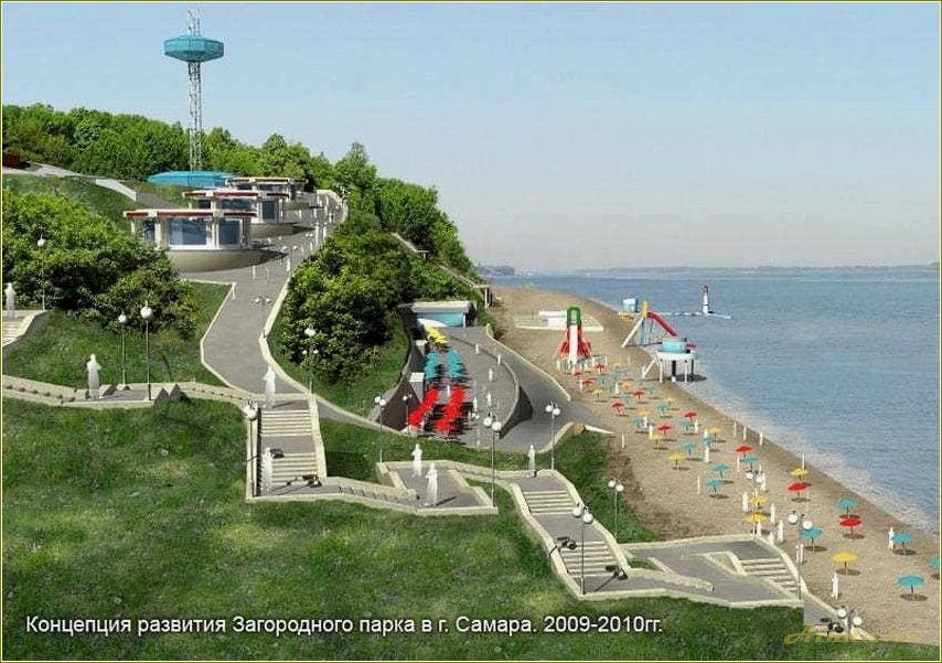 Загородный парк Самара и достопримечательности Самарской области