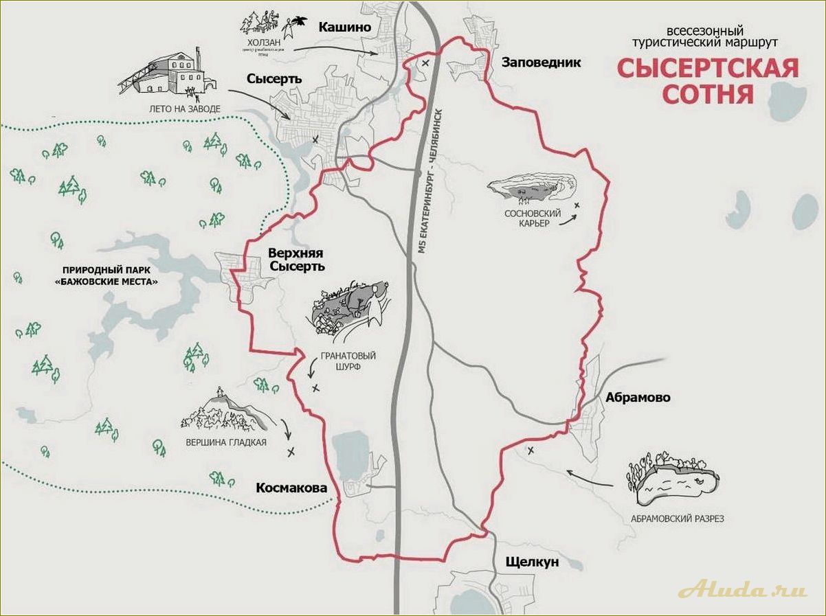 Маршруты отдыха в Свердловской области