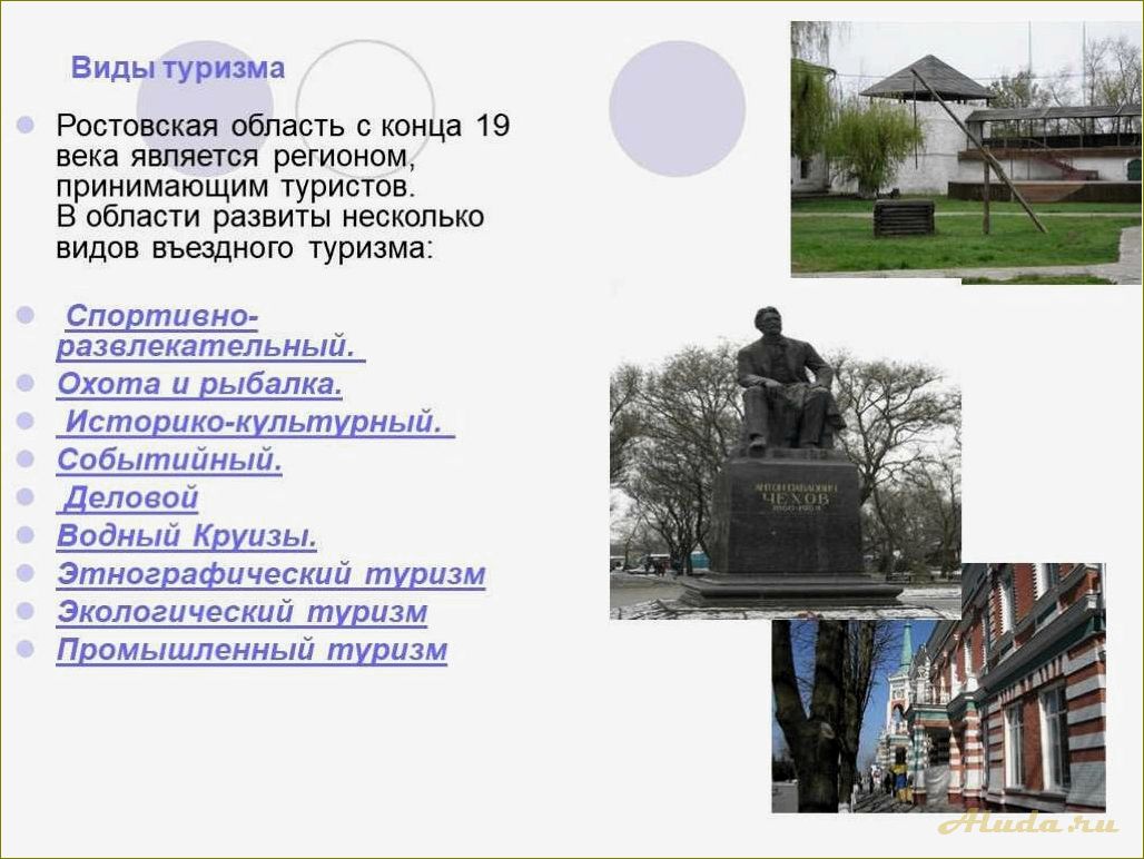 Организация туризма в Ростовской области — достопримечательности, развитие инфраструктуры и перспективы роста