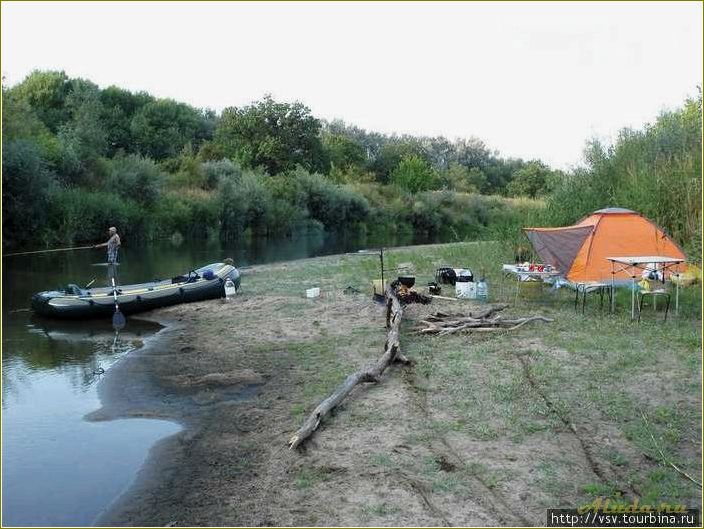 Отдых на реке Медведица Саратовская область с палатками