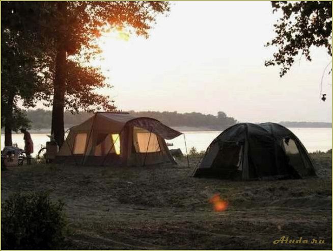 Отдых с палатками на Волге в Самарской области