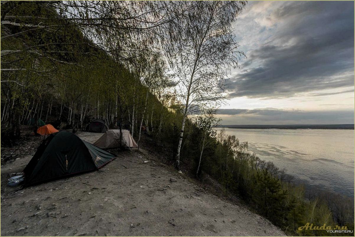Отдых с палатками на Волге в Самарской области