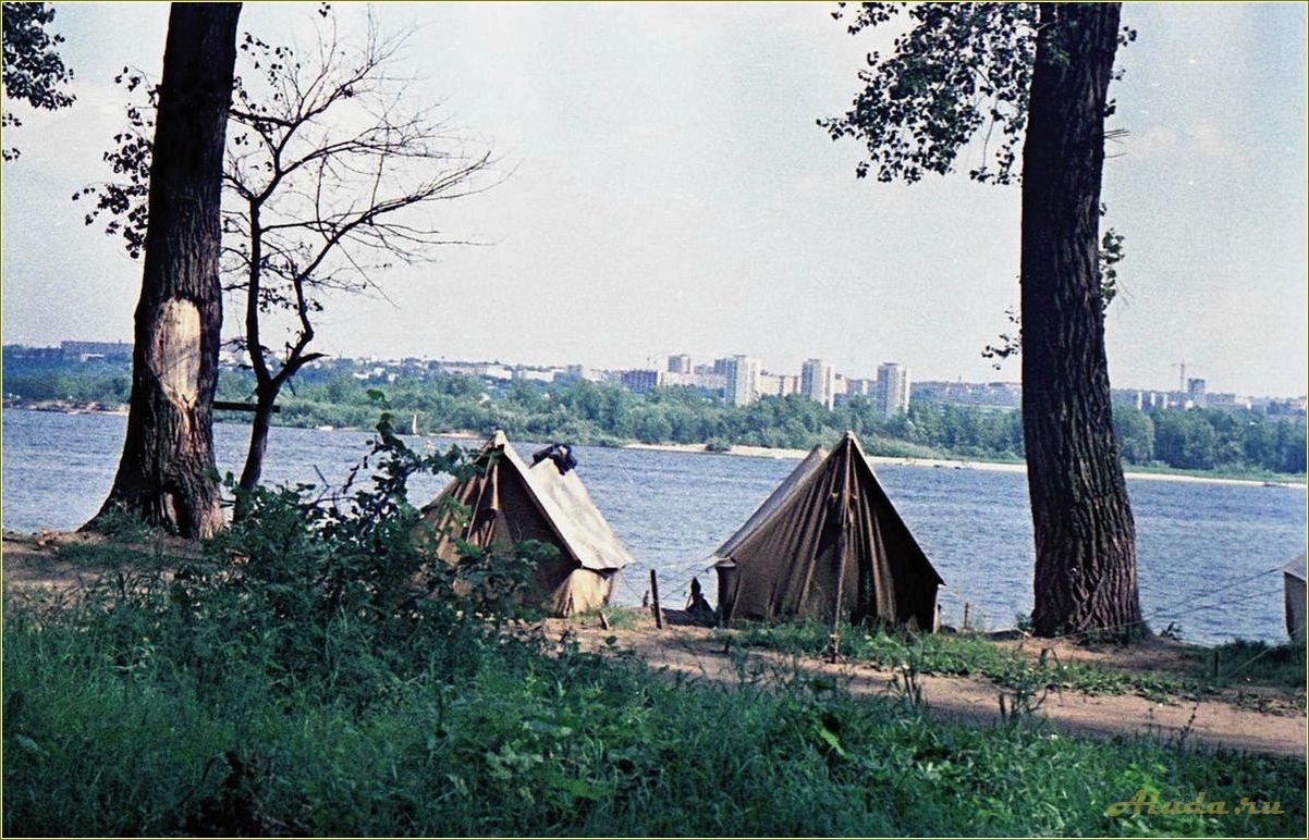 Отдых с палатками на Волге в Самарской области