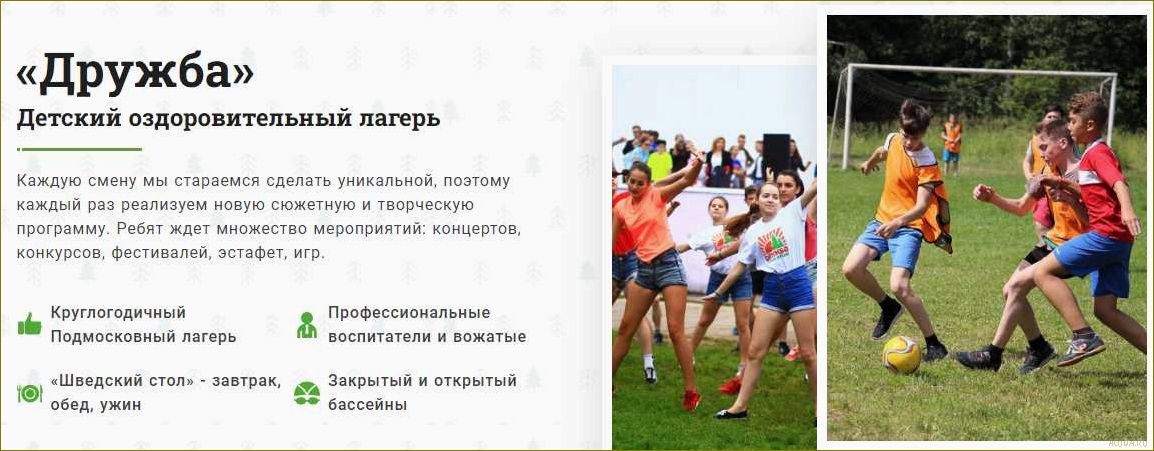 Как провести летний отдых детей в Московской области — лагеря, экскурсии, активный отдых