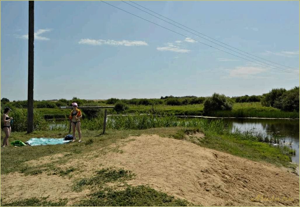 Отдых на пруду Тамбовской области