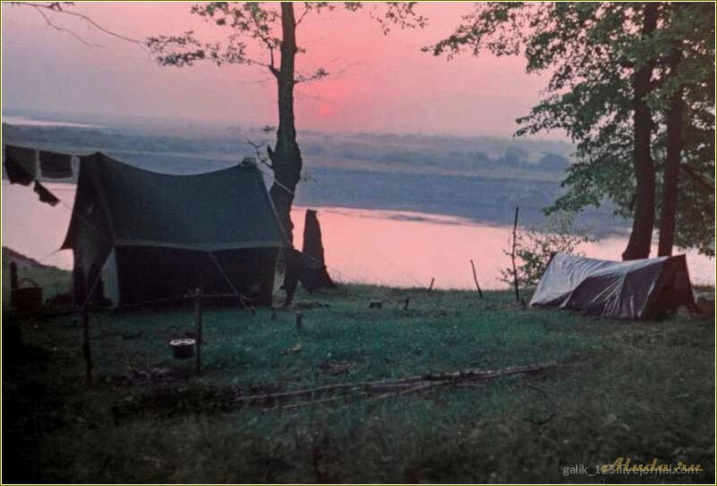 Природный отдых в палатке в Рязанской области — лучшие места для уединенного отдыха на природе
