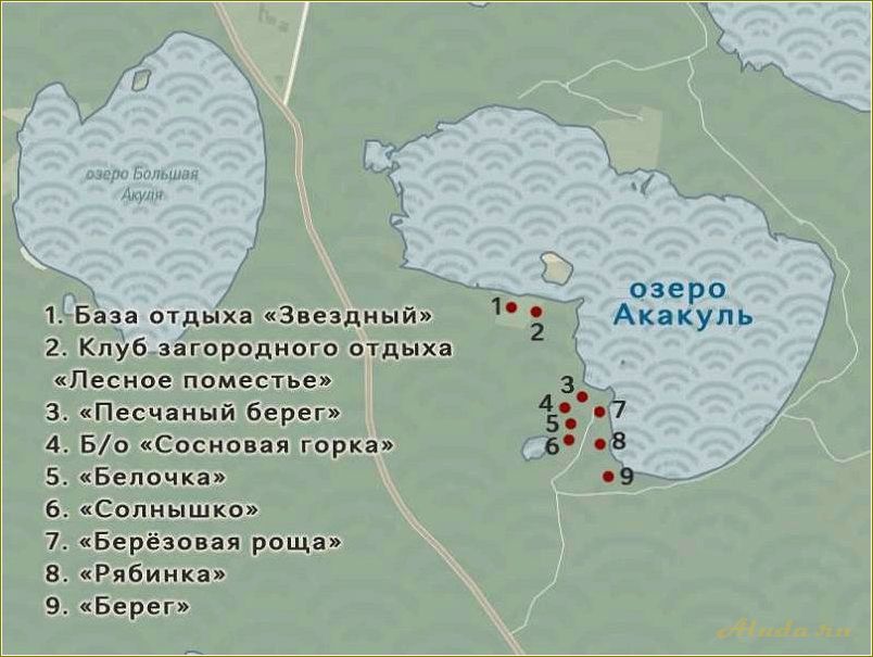 Список баз отдыха Челябинской области