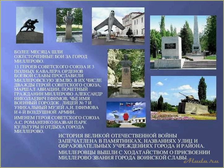 Ростовская область — Миллерово — город с удивительными достопримечательностями