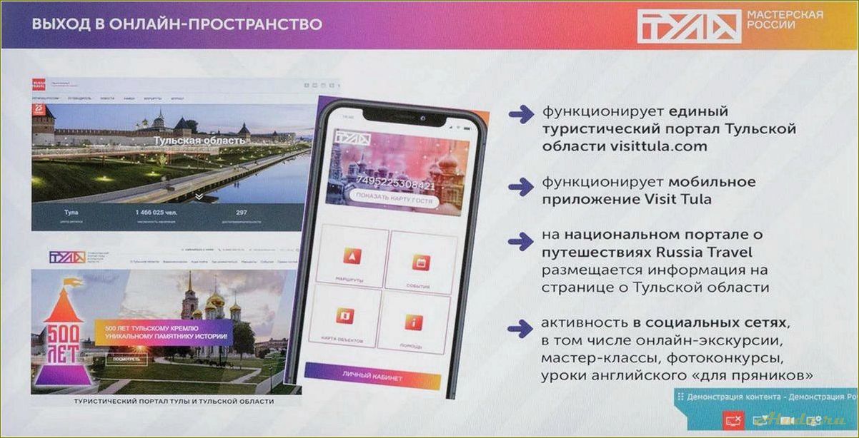 Развитие туризма в Тульской области