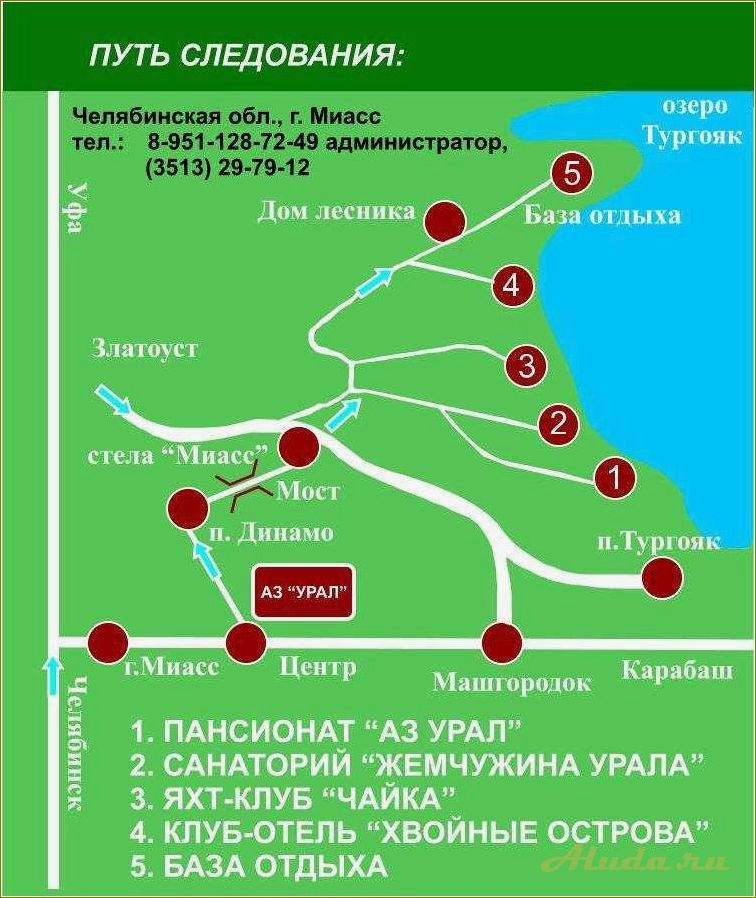 Челябинская область: маршрут отдыха